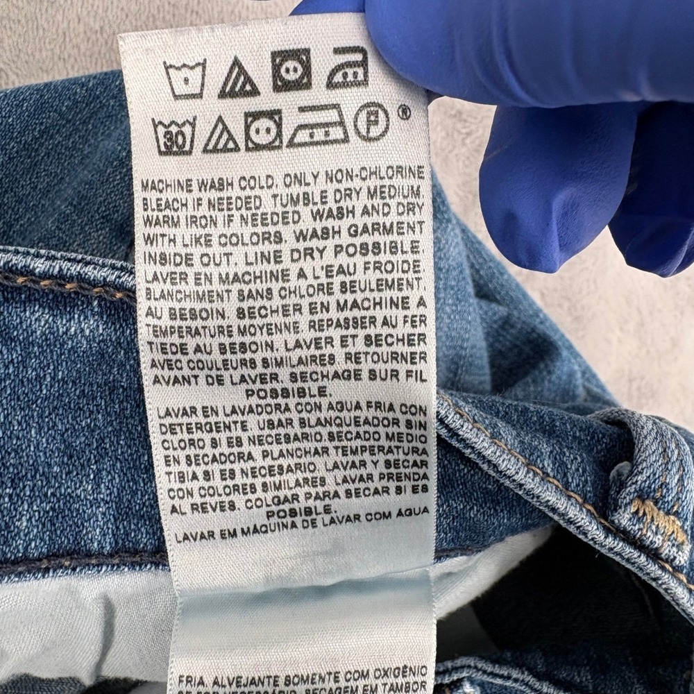 Levis Jeans Womens 4M (Fits 27x30.5) Blue 529 Curvy Bootcut Flap Pocket Y2K Boho - Picture 6 of 9